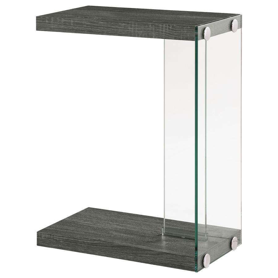 902916_02x900.jpg COLBY ENGINEERED WOOD C-SHAPED SIDE TABLE WEATHERED GREY - Image 1