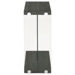 COLBY ENGINEERED WOOD C-SHAPED SIDE TABLE WEATHERED GREY - Image 3
