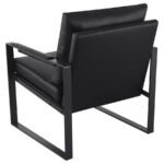 ROSALIND UPHOLSTERED TRACK ARM ACCENT CHAIR BLACK - Image 6