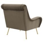 RICCI UPHOLSTERED SADDLE ARM ACCENT CHAIR TRUFFLE - Image 7