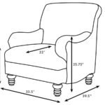GLENN UPHOLSTERED ENGLISH ARM ACCENT CHAIR BLUE - Image 3