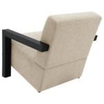 FITZROY BOUCLE UPHOLSTERED ACCENT ARM CHAIR LATTE - Image 6