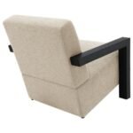 FITZROY BOUCLE UPHOLSTERED ACCENT ARM CHAIR LATTE - Image 7