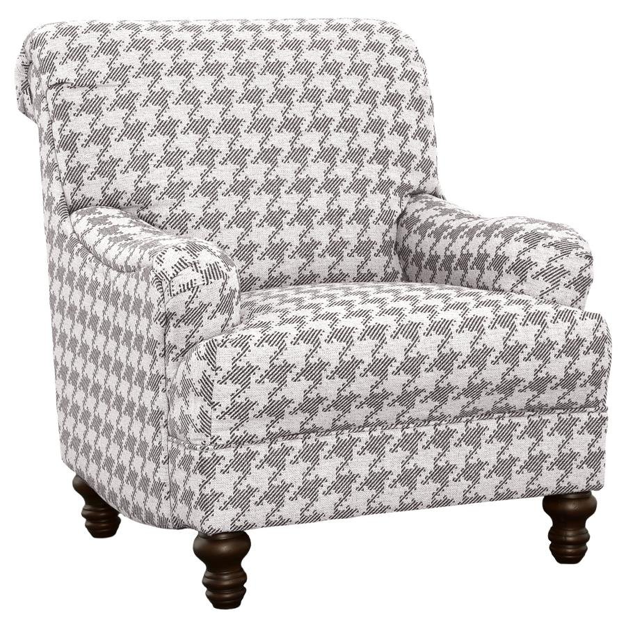 903096_02x900.jpg GLENN UPHOLSTERED ENGLISH ARM ACCENT CHAIR GREY - Image 1