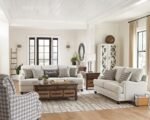 GLENN UPHOLSTERED ENGLISH ARM ACCENT CHAIR GREY - Image 9