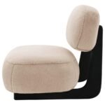 DUFFIE UPHOLSTERED ARMLESS ACCENT CHAIR CAMEL - Image 5