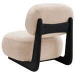 DUFFIE UPHOLSTERED ARMLESS ACCENT CHAIR CAMEL - Image 6