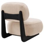 DUFFIE UPHOLSTERED ARMLESS ACCENT CHAIR CAMEL - Image 7