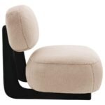 DUFFIE UPHOLSTERED ARMLESS ACCENT CHAIR CAMEL - Image 8