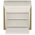 KIRRA UPHOLSTERED METAL ARM ACCENT CHAIR CREAM - Image 10