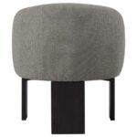 VALDEZ BOUCLE UPHOLSTERED BARREL BACK ACCENT CHAIR BROWN - Image 7