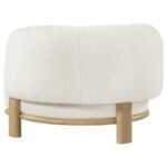 LAWLER UPHOLSTERED BARREL BACK ACCENT CHAIR IVORY - Image 6