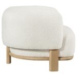 LAWLER UPHOLSTERED BARREL BACK ACCENT CHAIR IVORY - Image 9