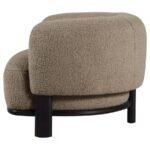 LAWLER UPHOLSTERED BARREL BACK ACCENT CHAIR MUSHROOM - Image 5