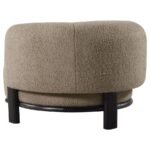 LAWLER UPHOLSTERED BARREL BACK ACCENT CHAIR MUSHROOM - Image 6
