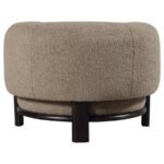 LAWLER UPHOLSTERED BARREL BACK ACCENT CHAIR MUSHROOM - Image 7