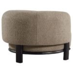 LAWLER UPHOLSTERED BARREL BACK ACCENT CHAIR MUSHROOM - Image 8
