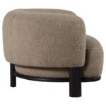 LAWLER UPHOLSTERED BARREL BACK ACCENT CHAIR MUSHROOM - Image 9