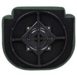 MOSSBROOK FABRIC UPHOLSTERED SWIVEL ACCENT CHAIR GREEN - Image 9