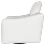 MADIA UPHOLSTERED SLOPED ARM SWIVEL GLIDER CHAIR VANILLA - Image 5