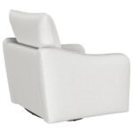 MADIA UPHOLSTERED SLOPED ARM SWIVEL GLIDER CHAIR VANILLA - Image 8
