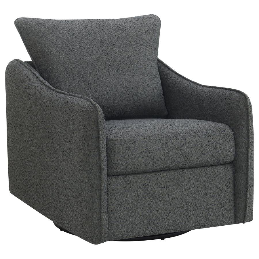 903393_02x900.jpg MADIA UPHOLSTERED SLOPED ARM SWIVEL GLIDER CHAIR CHARCOAL - Image 1