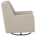 SORREL FABRIC UPHOLSTERED SWIVEL GLIDER ARM CHAIR LATTE - Image 8