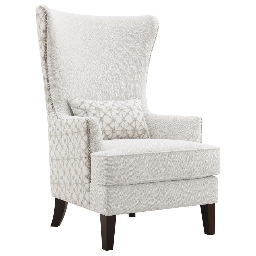 904066_02x900.jpg PIPPIN UPHOLSTERED HIGH WINGBACK ACCENT CHAIR LATTE - Image 1
