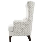 PIPPIN UPHOLSTERED HIGH WINGBACK ACCENT CHAIR LATTE - Image 5