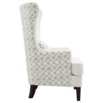 PIPPIN UPHOLSTERED HIGH WINGBACK ACCENT CHAIR LATTE - Image 9