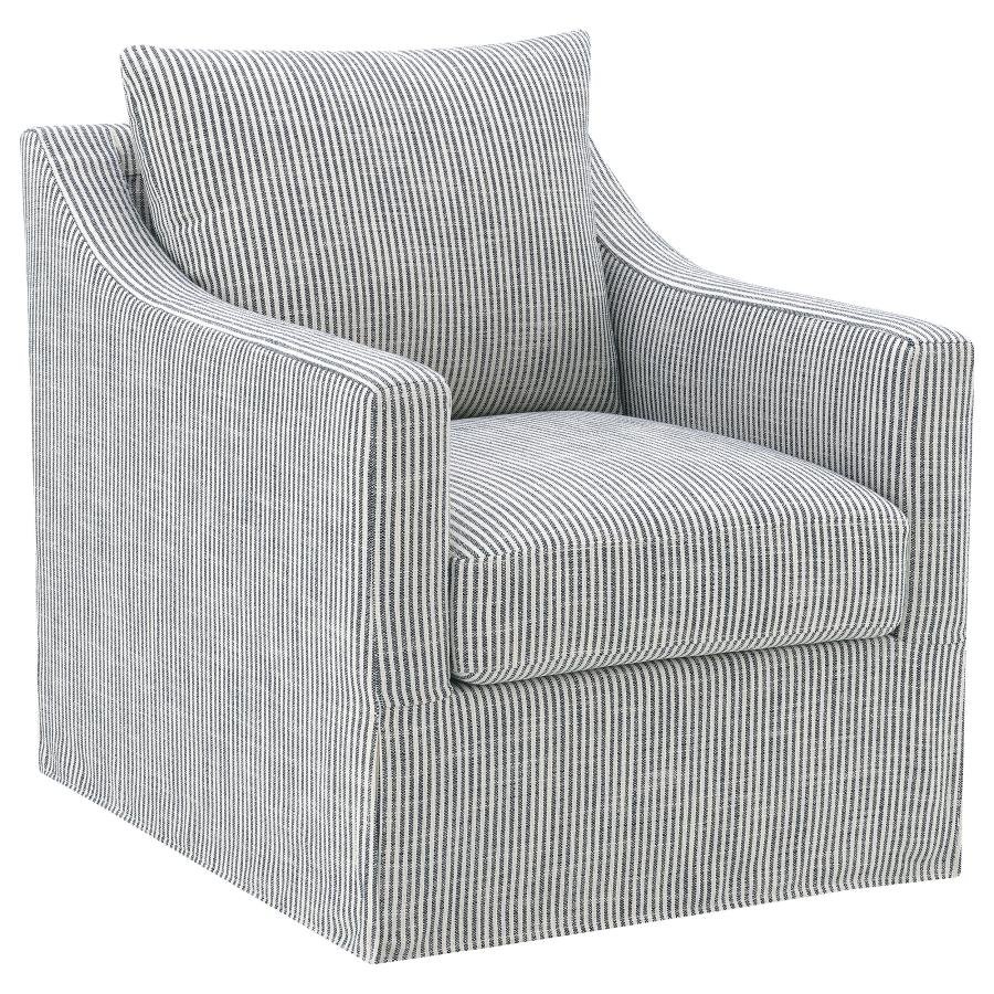 904137_02x900.jpg WINTER UPHOLSTERED SLOPED ARM ACCENT SWIVEL CHAIR GREY - Image 1