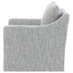WINTER UPHOLSTERED SLOPED ARM ACCENT SWIVEL CHAIR GREY - Image 5