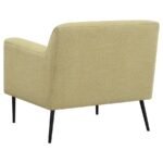 DARLENE UPHOLSTERED ENGLISH ARM ACCENT CHAIR LEMON - Image 4
