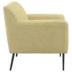 DARLENE UPHOLSTERED ENGLISH ARM ACCENT CHAIR LEMON - Image 5