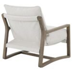 GENEVA BOUCLE UPHOLSTERED WOOD ARM ACCENT CHAIR SAND - Image 7