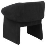RAMSEY UPHOLSTERED SLOPED ARM ACCENT CHAIR BLACK - Image 6