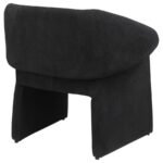 RAMSEY UPHOLSTERED SLOPED ARM ACCENT CHAIR BLACK - Image 7