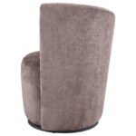 NUEVA UPHOLSTERED SWIVEL CHAIR CURVED BACKREST BLUSH - Image 4