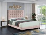 Elly Velvet Upholstered Bed - Image 2