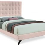 Elly Velvet Upholstered Bed