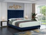 Elly Velvet Upholstered Bed - Image 2