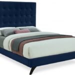 Elly Velvet Upholstered Bed