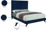 Elly Velvet Upholstered Bed - Image 11