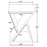LILY SOLID RECLAIMED WOOD ACCENT SIDE TABLE NATURAL - Image 7