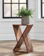 LILY SOLID RECLAIMED WOOD ACCENT SIDE TABLE NATURAL - Image 2