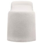 PEORIA VELVET UPHOLSTERED ACCENT BENCH IVORY - Image 5