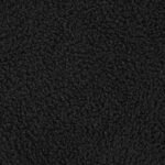 VALIA FAUX SHEEPSKIN UPHOLSTERED ROUND STORAGE OTTOMAN BLACK - Image 5