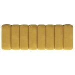 SUMMER FABRIC UPHOLSTERED TUFTED ACCENT BENCH MUSTARD YELLOW - Image 6