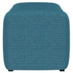 SUMMER FABRIC UPHOLSTERED TUFTED ACCENT BENCH PEACOCK BLUE - Image 5