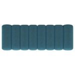SUMMER FABRIC UPHOLSTERED TUFTED ACCENT BENCH PEACOCK BLUE - Image 6